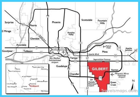 city map of gilbert az.